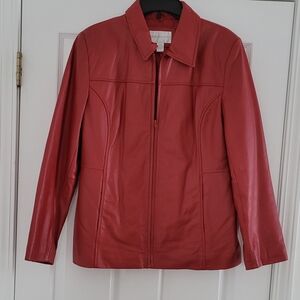 Leather Jacket w/quilted lining-NWOT